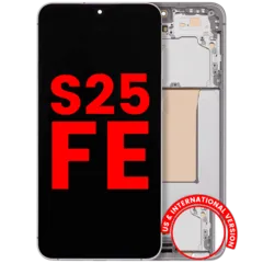 Display OLED con telaio per Samsung Galaxy S25 FE 5G (Versione US e internazionale) (Compatibile Plus)