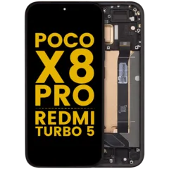 Pantalla OLED con marco para Xiaomi Poco X8 Pro / Redmi Turbo 5 (Reacondicionada)