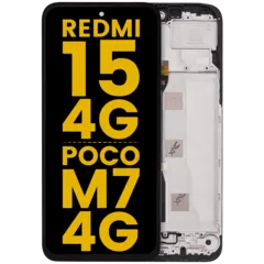 LCD Assembly With Frame For Xiaomi Redmi 15 4G / Poco M7 4G (Refurbished) (All Colors)