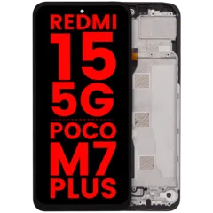LCD Assembly With Frame For Xiaomi Redmi 15 5G / Poco M7 Plus (Aftermarket Plus) (All Colors)