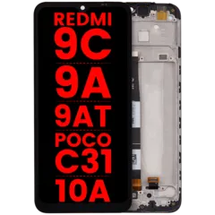 LCD Assembly With Frame For Xiaomi Redmi 9C / 9A / 9AT / POCO C31 / 10A (Aftermarket Plus) (All Colors)