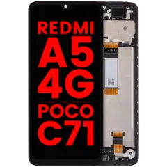 LCD Assembly With Frame For Xiaomi Redmi A5 4G / Xiaomi Poco C71 (Aftermarket Plus) (All Colors)