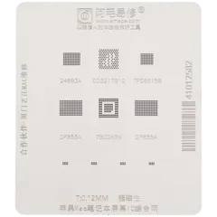 LCD ecrã IC BGA Reballing estêncil de reballing para Apple MacBook (0.12mm) (Amaoe)