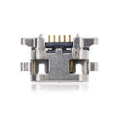 Charging port soldering required - 05 Pin - Micro B - 4 Anchor Points (C073)