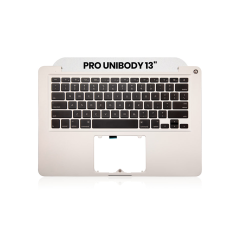 Top Case + Keyboard Compatible For MacBook Pro Unibody 13" (A1278 / Early 2011) (US English) (Used OEM Pull: Grade A)