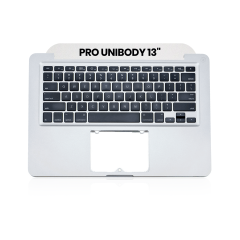 Top Case + Keyboard Compatible For MacBook Pro Unibody 13" (A1278 / Mid 2009 / Mid 2010) (US English) (Used OEM Pull: Grade A)