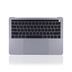 Top Case with Keyboard (ISO UK) and Trackpad For MacBook Pro 13" A1989 (2018-2019) (Used OEM Pull: Grade A) (Space Gray)