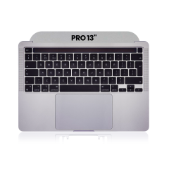 Top Case with Keyboard (ANSI US) and Trackpad For MacBook Pro 13" A2338 (2020) (Used OEM Pull: Grade B/C) (Space Gray)