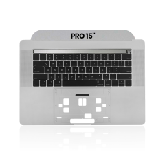 Top Case with Keyboard (ANSI US) For MacBook Pro 15" A1990 (2018-2019) (Used OEM Pull: Grade B/C) (Space Gray)