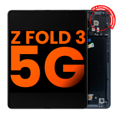 Inner OLED Assembly With Frame For Samsung Galaxy Z Fold 3 5G (US & International) (Blemish: Grade B) (Phantom Black)