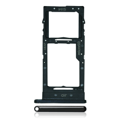 Dual Sim Card Tray Compatible For Samsung Galaxy A51 5G (A516 / 2020) (Prism Cube Black)