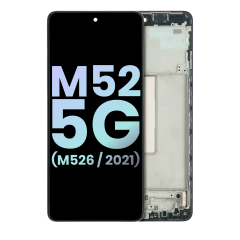 OLED Assembly With Frame Compatible For Samsung Galaxy M52 5G (M526 / 2021) (Service Pack) (All Colors)