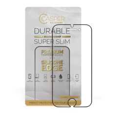Casper Silicone Tempered Glass Compatible For iPhone 6 / 6S / 7 / 8 (Retail Pack) (Clear)