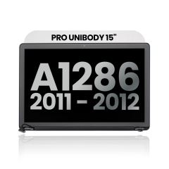 Complete LCD Display Assembly For MacBook Pro 15" A1286 (2011-2012) (Used OEM Pull: Grade A) (Glossy)