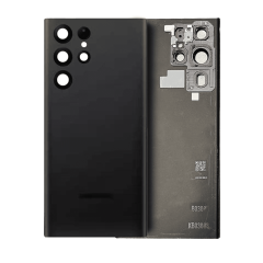 Back Cover Glass With Camera Lens Compatible Samsung Galaxy S22 Ultra (Service Pack) (Phantom Black) 