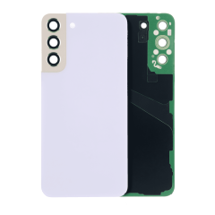 Back Cover Glass With Camera Lens Compatible For Samsung Galaxy S22 Plus 5G (No Logo) (Aftermarket Plus) (Violet)