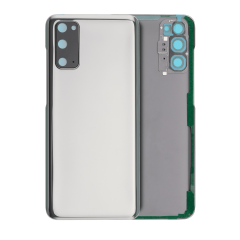 Back Cover Glass With Camera Lens Compatible For Samsung Galaxy S20 5G (No Logo) (Aftermarket Plus) (Cosmic Gray)