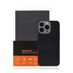 Wrapd Back Skin - Wood Grain (Black) (10 Pack)