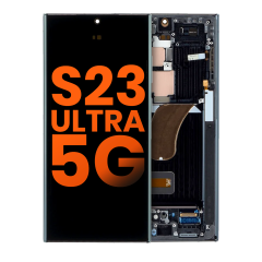 OLED Assembly With Frame Compatible For Samsung Galaxy S23 Ultra 5G (US & International) (Blemish: Grade B) (Graphite)