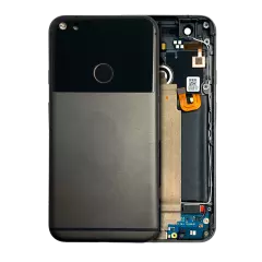Back Housing W/ Small Components Pre-Installed Compatible For Google Pixel XL (Used OEM Pull: Grade A) (Black)