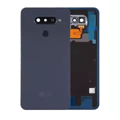 Back Cover Glass With Camera Lens Compatible For LG Q70 (Genuine OEM) (Mirror Blue)