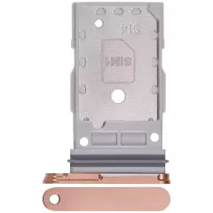 Dual Sim Card Tray Compatible For Samsung Galaxy S24 5G / S24 Plus 5G (Sandstone Orange)