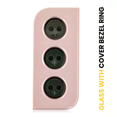 Back Camera Lens With Cover Bezel Ring Compatible For Samsung Galaxy S21 (Phantom Pink)