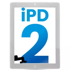 Digitizer Compatible For iPad 2 (Aftermarket) (White)