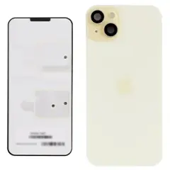 Back Glass With Steel Plate With Wireless NFC Charging MagSafe Magnet & Flashlight Flex For IPhone 15 Plus (Genuine OEM) (Yellow)