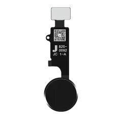 Home Button Solution With Flex Compatible For iPhone 7 / 7 Plus / 8 / 8 Plus (Jet / Matte Black) (Version 3 / JCID)