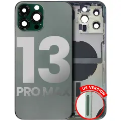 Back Housing W/ Small Components Pre-Installed Compatible For iPhone 13 Pro Max (US Version) (Used OEM Pull: Grade C) (Alpine Green)