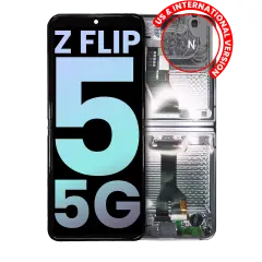 Inner OLED Assembly With Frame For Samsung Galaxy Z Flip 5 5G (US & International) (Service Pack) (Gray)