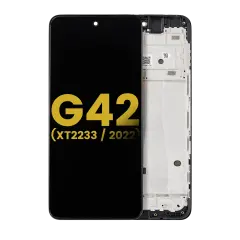 OLED Assembly With Frame Compatible For Motorola Moto G42 (XT2233 / 2022) (Refurbished) (All Colors)