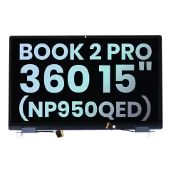 Complete LCD Display Assembly For Samsung Galaxy Book 2 Pro (360) 15" (NP950QED) (Service Pack) (Silver)