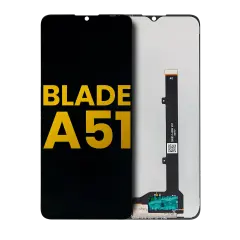 LCD Assembly Without Frame Compatible For ZTE Blade A51 (Refurbished) (Black)