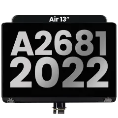 Complete LCD Display Assembly Compatible For MacBook Air 13" (A2681 / Mid 2022) (Used OEM Pull: Grade B) (Midnight)