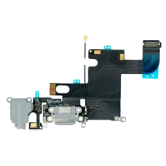 Charging Port Flex Cable Compatible For iPhone 6 (Used OEM Pull: Grade A) (Silver)