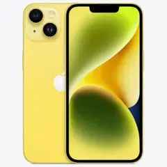Back Glass With Steel Plate With MagSafe Magnet Pre-Installed Compatible For iPhone 14 Plus (Genuine OEM) (Yellow)