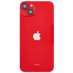 Back Glass With Steel Plate With MagSafe Magnet Pre-Installed Compatible For iPhone 14 Plus (Genuine OEM) (Red)