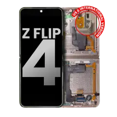 Pantalla OLED interior con marco para Samsung Galaxy Z Flip 4 5G (EE. UU. e internacional) (Original usada · grado A)