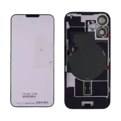 Back Glass With Steel Plate With Wireless NFC Charging MagSafe Magnet & Flashlight Flex Compatible For iPhone 16 Plus (US Version) (Genuine OEM) (Teal)