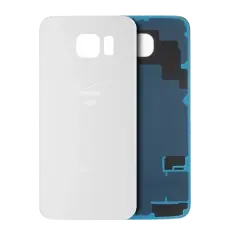 Back Cover Glass Compatible For Samsung Galaxy S6 (Verizon 4G) (Service Pack) (White) 