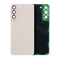 Back Cover Glass With Camera Lens Compatible Samsung Galaxy S22 Plus (Service Pack) (Cream) 