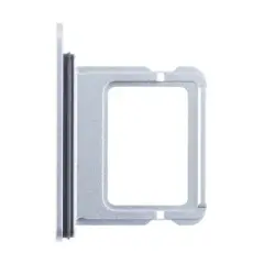 Single SIM Card Tray Compatible For iPhone 16 / 16 Plus (Genuine OEM) (White)