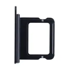 Single SIM Card Tray Compatible For iPhone 16 / 16 Plus (Genuine OEM) (Black)