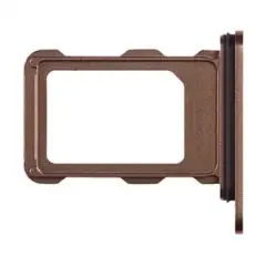 Single SIM Card Tray Compatible For iPhone 16 Pro / 16 Pro Max (Genuine OEM) (Desert Titanium)