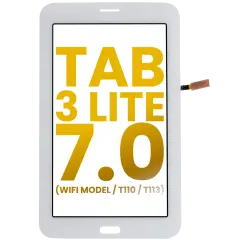 Digitizer Compatible For Samsung Galaxy Tab 3 Lite 7.0" (WiFi Model / T110 / T113) (Refurbished) (White)