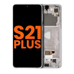 OLED Assembly With Frame Compatible For Samsung Galaxy S21 Plus 5G (Blemish: Grade A) (Phantom Silver)