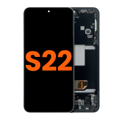 OLED Assembly With Frame For Samsung Galaxy S22 5G (Blemish: Grade C) (Phantom Black)