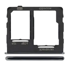 Single Sim Card Tray Compatible For Samsung Galaxy A32 5G (A326 / 2021) (Awesome Black)